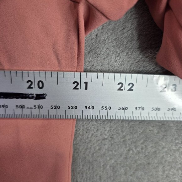 Womens Ann Taylor Blush Pink V-Neck Blouse 100% Polyester Long Sleeve Size S - Picture 5 of 8